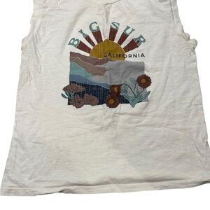 GUC Girl Dangerous x Free People White sleeveless graphic tee XL Juniors Cotton